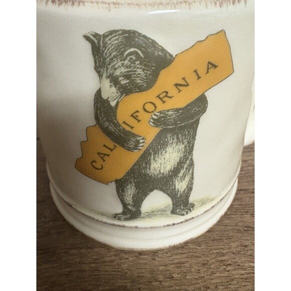 SF Mercantile I Love You California Bear Mug State Song Tea Cup Coffee Mug - Picture 8 of 14